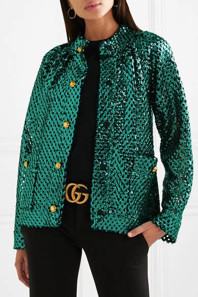 gucci sequin jacket replica|net a porter Gucci jacket.